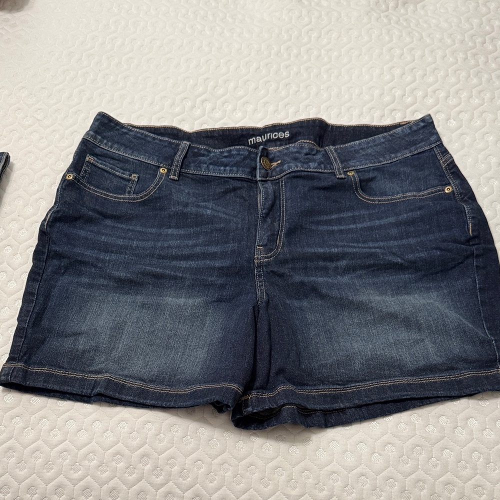 NWOT Maurices Dark Blue Jean Shorts for Women